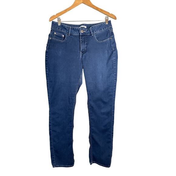 Lee Riders Women's Mid Rise Stretch Skinny Leg Comfort Denim Jeans Size 12 Blue - Picture 1 of 7